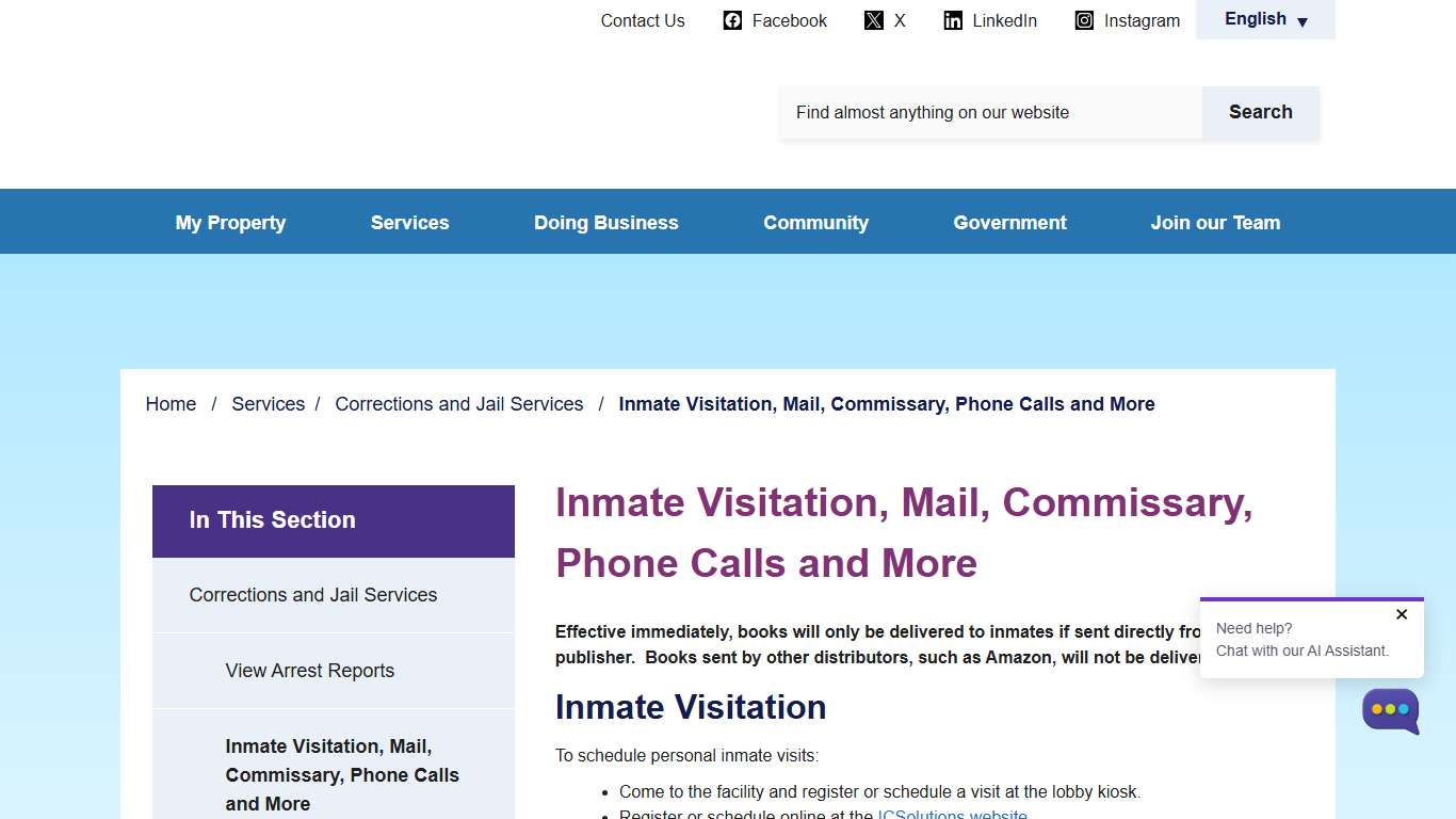 Inmate Visitation, Mail, Commissary, Phone Calls and More - Osceola County