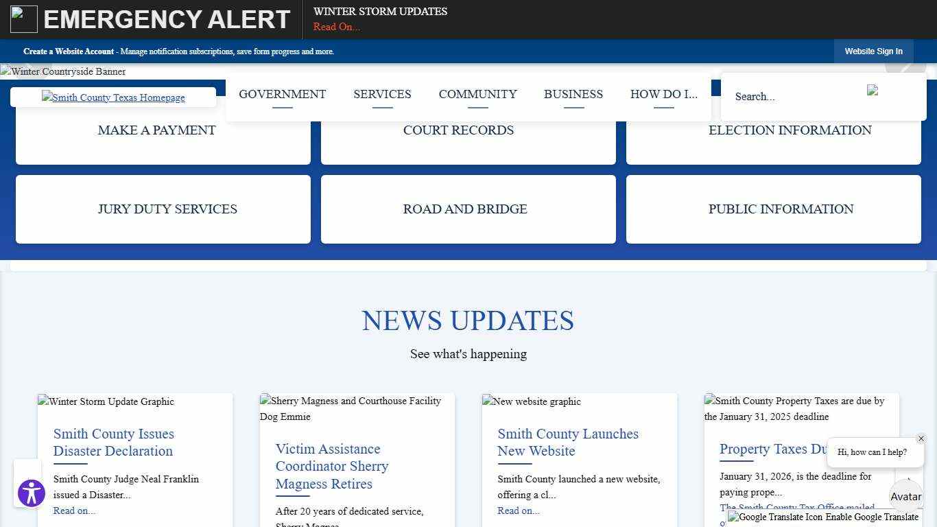 Smith County, TX Official Website